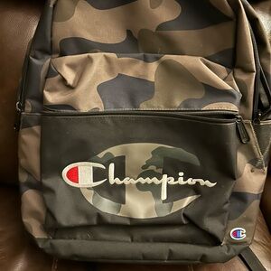 Champion Black/ Brown/ Green Camouflage Kids Backpack